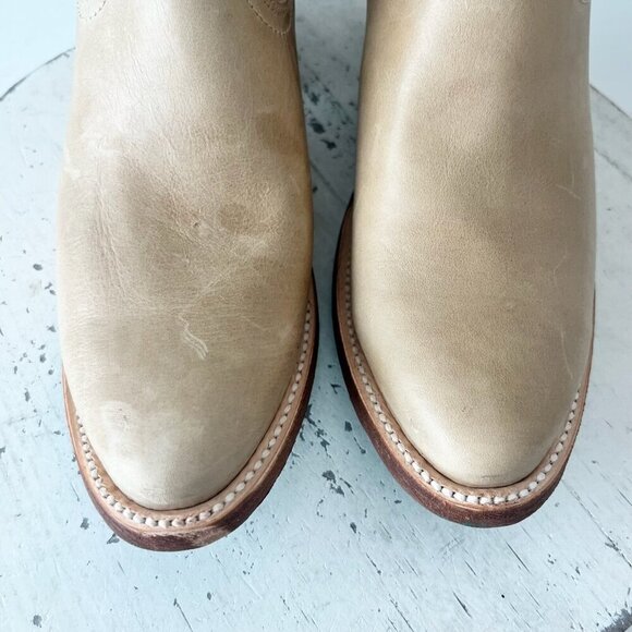 Lane PLAIN JANE Womens Cowboy Bootie 7.5 Butterscotch Western Cowgirl Ankle Boot - Picture 6 of 11